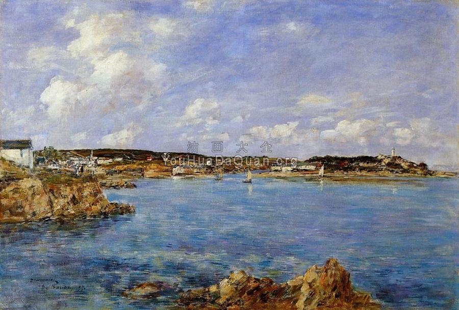 Douarnenez, the Bay, View of Ile Tristan - 尤金·布丹